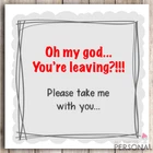 Funny Sorry Your Leaving Card Joke Good Luck New Job Rude Congrats Sarcastic
