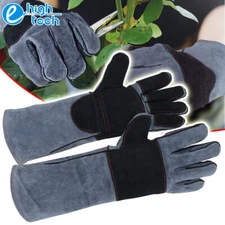 Rose Gloves Gardening Long Cactus Thorn Puncture proof Leather Sleeve Protector
