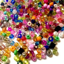 Over 1500pcs of Small Multicolour Glass Beads Sizes 2mm to 5mm