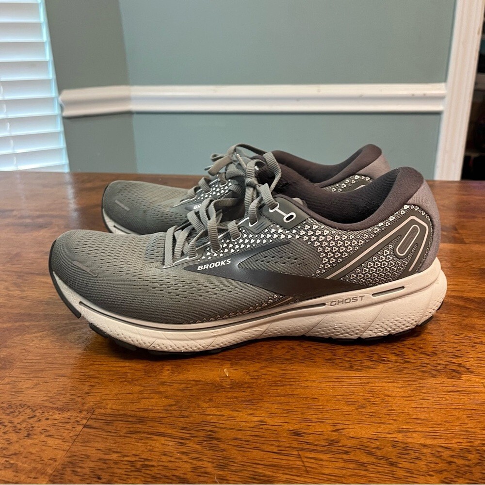 Brooks Gray Men’s Ghost 14 running athletic shoes sneakers size 10.5 Wide thumbnail 5