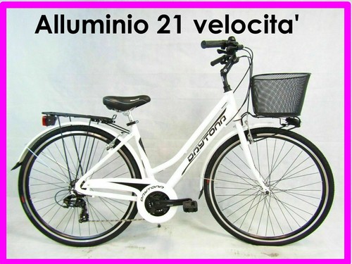 bicicletta donna bici da passeggio city bike 28 trekking alluminio 21  velocita' | eBay