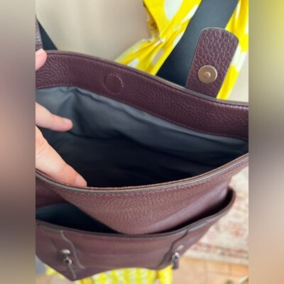 Treasure & Bond Remy Brown/Maroon Leather Backpack | eBay display picture 3