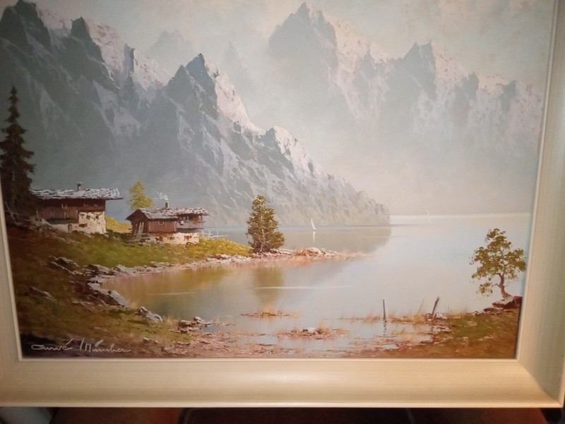 German Artist " Gustar Wiess " Oil Painting!!!