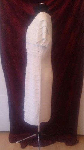 Brautkleid Standesamtkleid Cocktailkleid Abendkleid gr. 42 ivory 1-B-21 - Bild 3 von 4