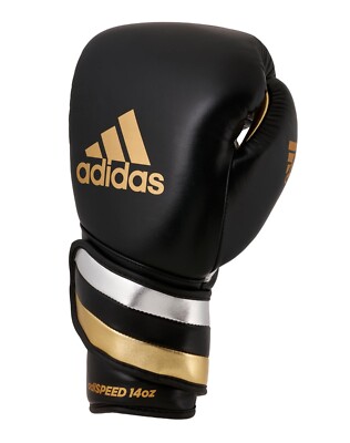 Adidas Adispeed strap up black/gold/silver, ADISBG501PRO. Boxhandschuhe, Kickbox