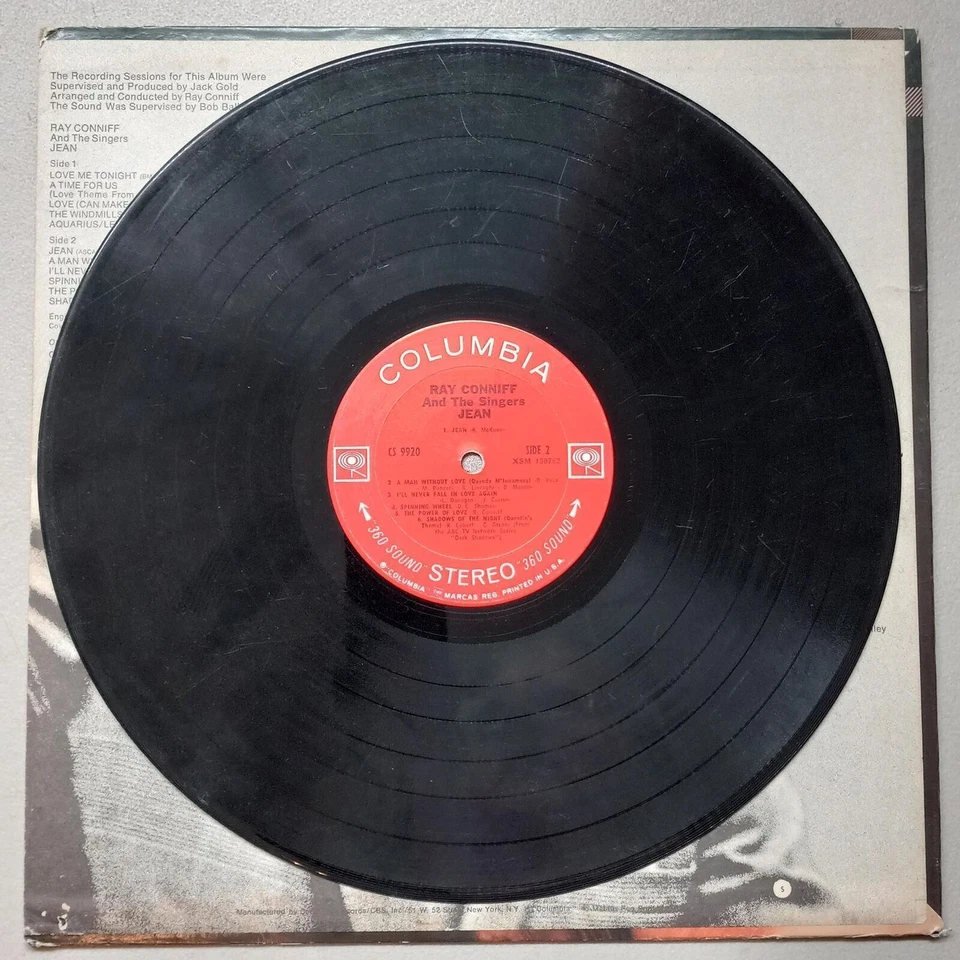 RAY CONNIFF JEAN COLUMBIA RECORDS CS-9920 VINYL LP 105-35 Foto 4 de 4
