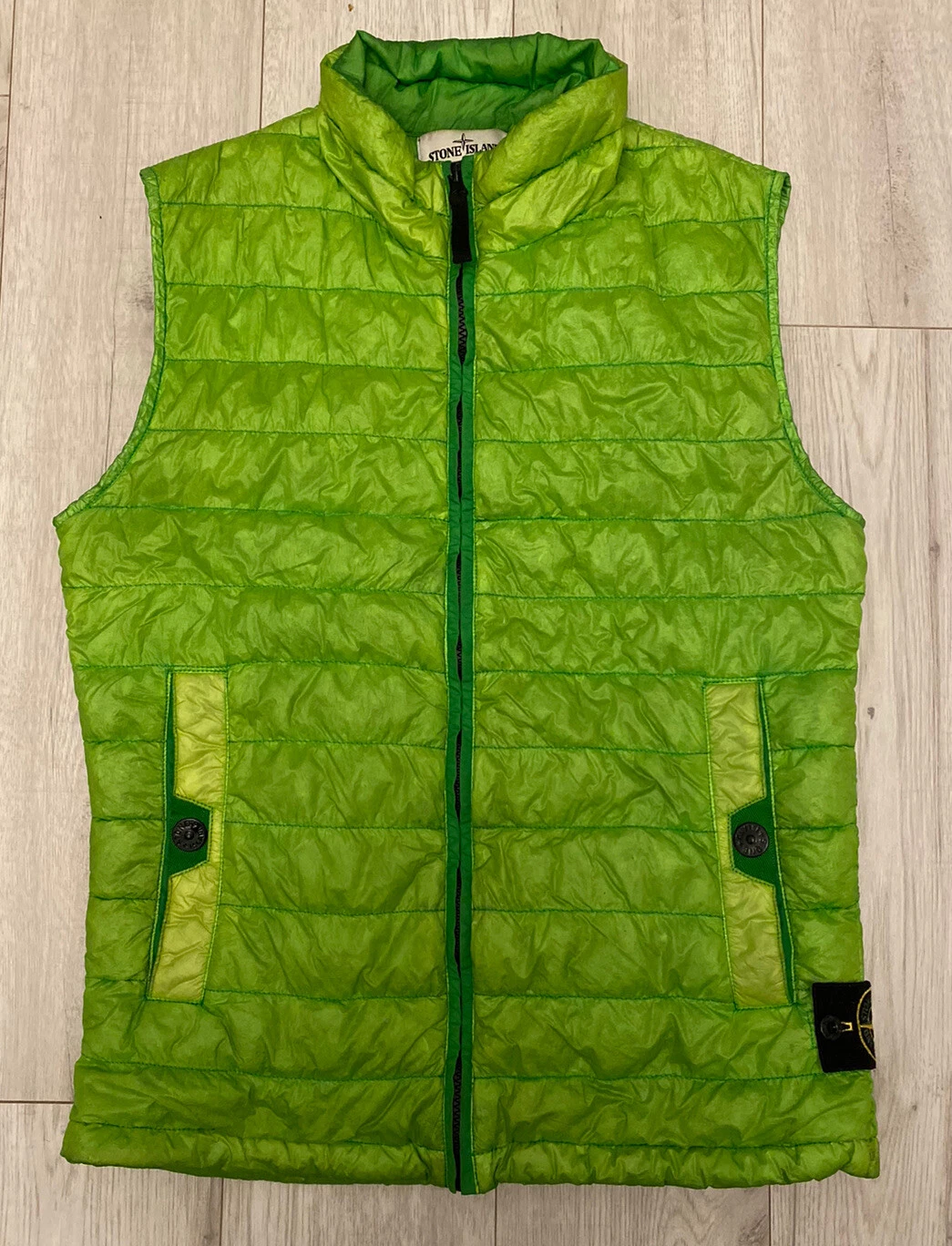 Gilet Stone Island piccolo tinto in capo gilet scaldacorpo giacca cappotto verde puffer_
