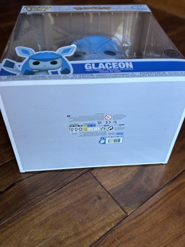 Funko Pop Vinyl Jumbo 10 in: Pokémon Glaceon #930 New In Box - Picture 8 of 8