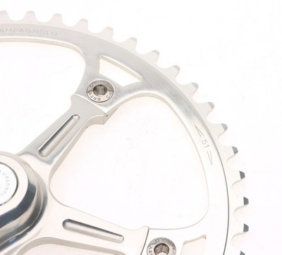 Campagnolo Super Record Pista Track Crankset 165mm 51T 3/32