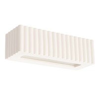 Modern Wandleuchte Rigata Keramik Weiß E27 LED Sollux Lighting