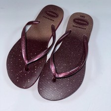 Havaianas Flip Flops Women's 9/10 39/40 Slim Gloss Style Beach Pool and Resort