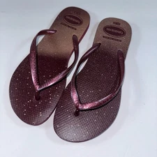 Havaianas Flip Flops Women's 9/10 (39/40) Slim Gloss Style Beach Pool and Resort