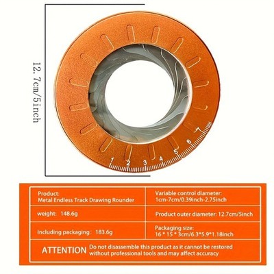 Portable Durable Metal Geometric Circle Drawing Tool f DIY and Woodworking Tasks