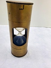 Antique Brass Nautical Sand Timer  Vintage Ma...