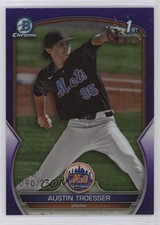 2023 Bowman Draft Chrome Purple Refractor 90/250 Austin Troesser #BDC-176 0rj8