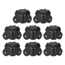 8Pcs 1.46"x1.46" Speaker Corner Protector Iron Box Corner Edge Guard Black