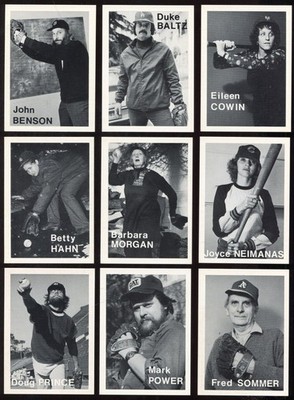 1975 Mike Mandel Baseball Photographer Cards 10 Different + Checklist