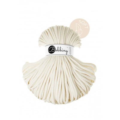 Bobbiny JUMBO SOFT Flechtkordel 8mm geflochten Natural 100m