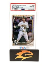2025 Bowman Chrome Nick Kurtz #93 Wave Refractor /100 (RC) PSA 10 Pop 2