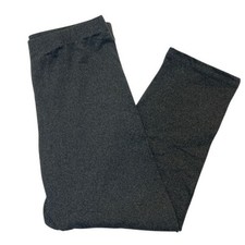 Gray Cropped Leggings Capri Women  s Size Medium Stretch Active Casual NEW