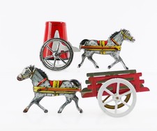 Penny Toy 2 Wagon do jazdy konnej Made in Italy Marchesini - Bolonia Blaszana zabawka