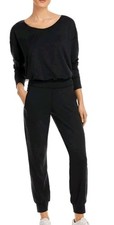 Sweaty Betty Jumpsuit Womens Size Large Black Garry Long Sleeve Stretch New