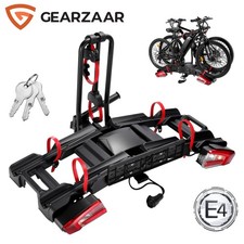 2 BIKE RACK CYCLE CARRIER ON TOW BAR 13PIN (60KG CAPACITY) BLACK BICYCLE HOLDER