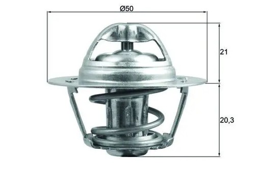 Termostato Raffreddamento MAHLE TM 57 105 - Per Mini (R56), Temperatura Apertura 105°C