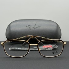 Ray Ban Eyeglasses Frame RB6495 2945 Havana on Gold 54-19-145 RX Able with Case