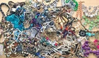 E 15.5 Lbs+ HUGE Vtg Costume to Fashion Jewelry lot Necklace Bead Chain UNSORTED