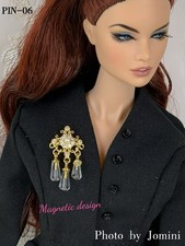 Pin Brooch For Fashion Royalty NuFace Poppy Parker Integrity Toys Doll Jewelry