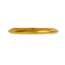 PRE-OWNED 9CT GOLD KNIFE EDGE TRIANGLE TUBE HINGED BANGLE