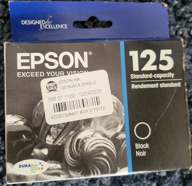 Epson 125 DURABrite Ultra Ink Cartridge - Black 