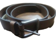 Timberland Men's Solid Brown Leather Belt Size 46