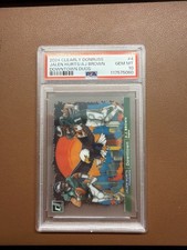 2024 Panini Donruss - Clearly Downtown Duos Jalen Hurts, A.J. Brown PSA10 - POP1