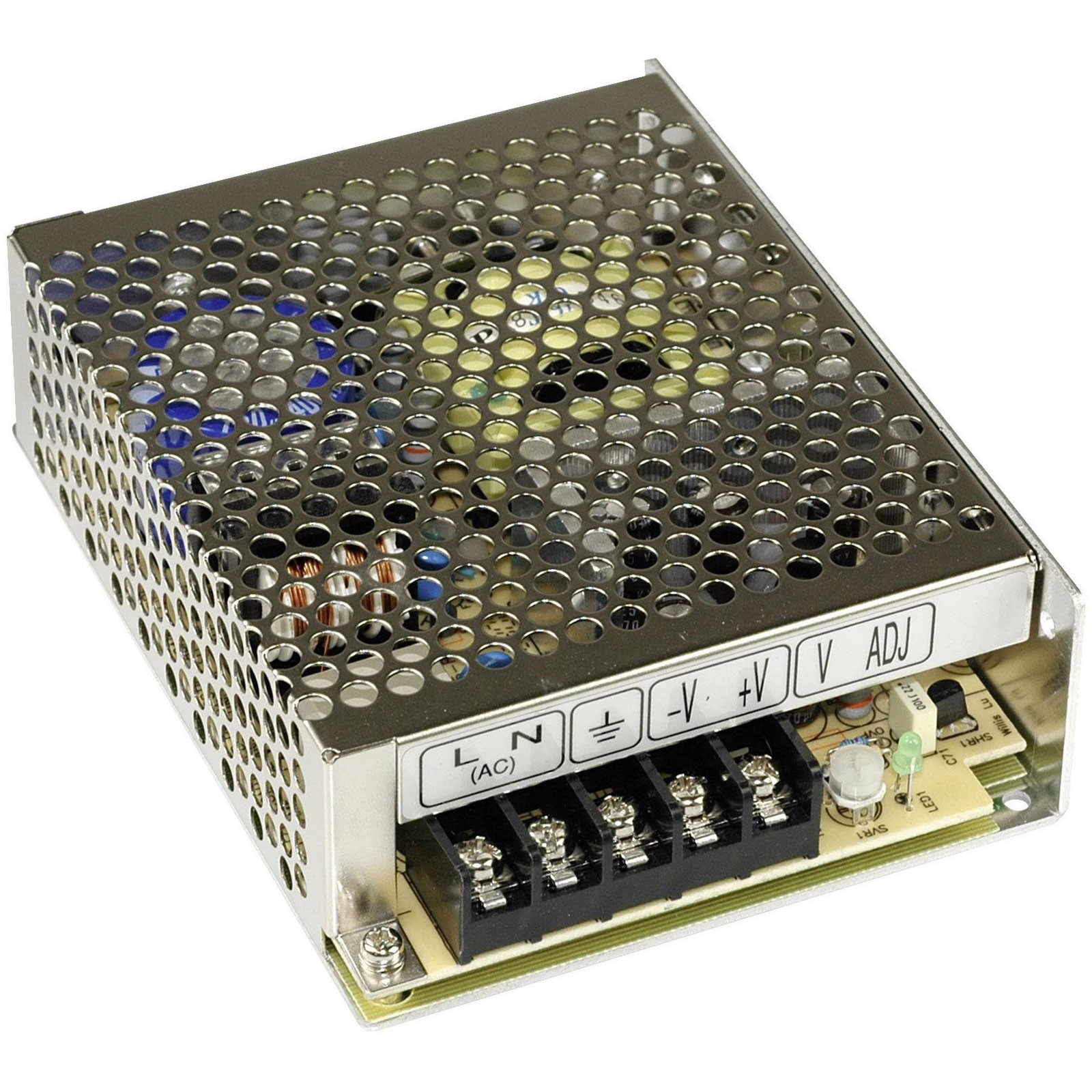 Mean Well SMPSU 60W enclosed case universal input overload protection
