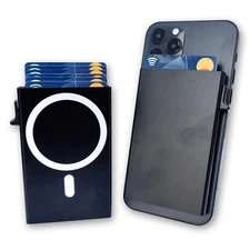 Slim Wallet & Card Holder | RFID Protected Magnetic Case for Phone