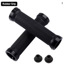 Ergonomic Rubber Bicycle Handlebar MTB Mountain Bike Grips Cycling Lock-On Ends