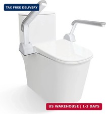Toilet Safety Rail, Heavy Duty Foldable Toilet Handrail, Aluminum Alloy Support