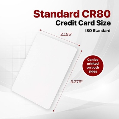 Beige Tan Blank PVC Cards, CR80.30 Mil, Credit Card Size - USA - 100 Pack