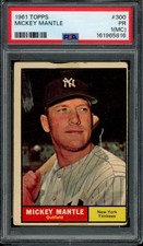 1961 Topps Mickey Mantle #300 PSA 1 (MC)
