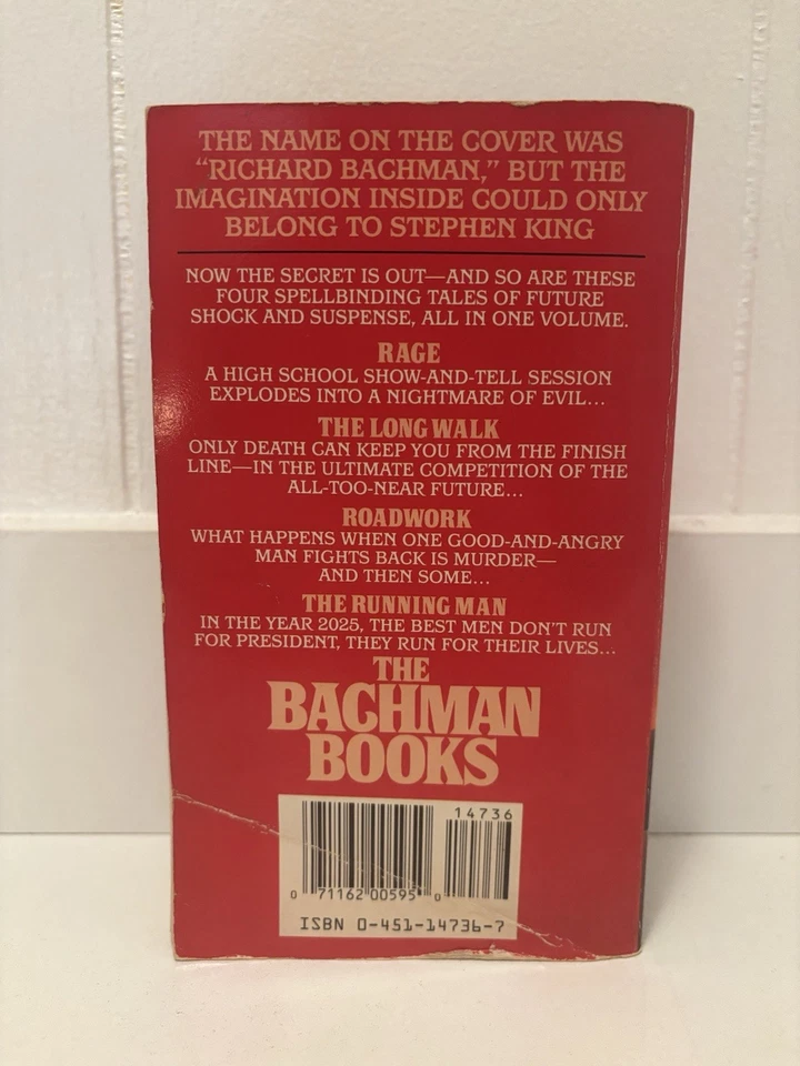 The Bachman Books Stephen King True First 1st Printing 1996 Rage The Long Walk Foto 2 de 4