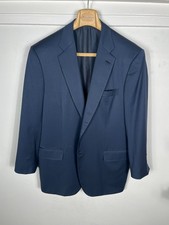 Brioni Parlamento Current Model Wool Mens Navy Blue Blazer 52/42 Excellent