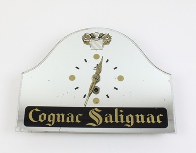 Jaz Wanduhr/Spiegeluhr Cognac Salignac 1950er (477-18 H43)