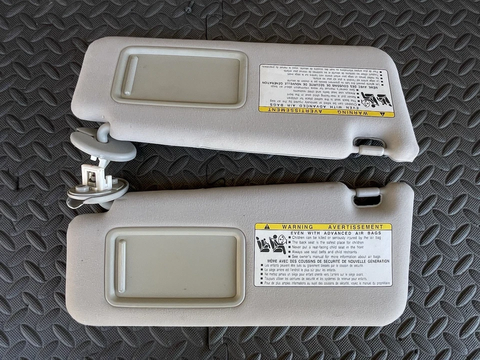 2006-2013 Lexus IS250 IS350 Sun Visor Set Driver Pass Visors Gray RH LH OEM - Image 2 of 4