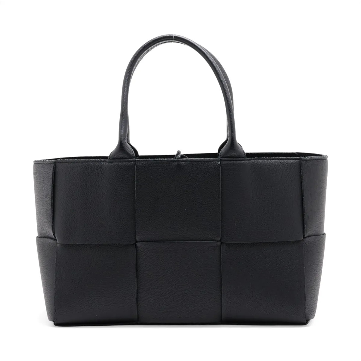 Bottega Veneta Maxi Intrecciato The Arco tote Leather Tote bag Black