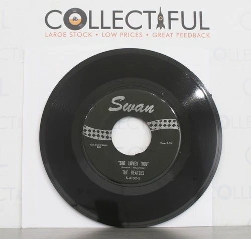 BEATLES - SHE LOVES YOU - SWAN 1964 '*CONDENSED FONT* 45 - 7" VINYL SINGLE EX 🔥