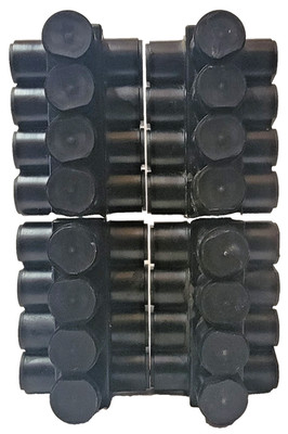 Burndy (x4) 1PLD250-4 AL9CU Insulated Multi-Tap Connectors #10AWG-250 kcmil BLK
