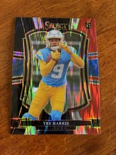 2025 Panini Select - Premier Level Tre Harris #101 Black & Red Shock Prizm (RC)