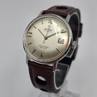 Vintage Omega Seamaster De Ville Date Stainless Steel 166.020 34mm